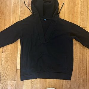GAP Black Hooded Maternity Pullover Sweater